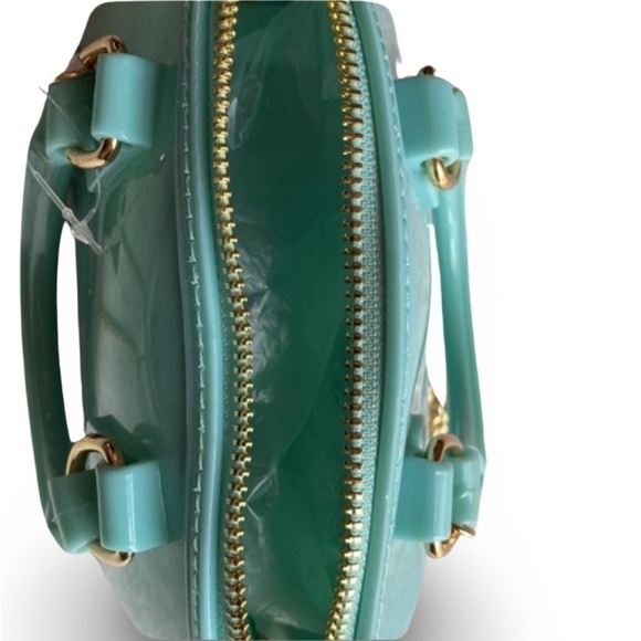 Turquoise Tempest: The Deluxity LA Crossbody with‎ a Golden Twist - Picture 6 of 10